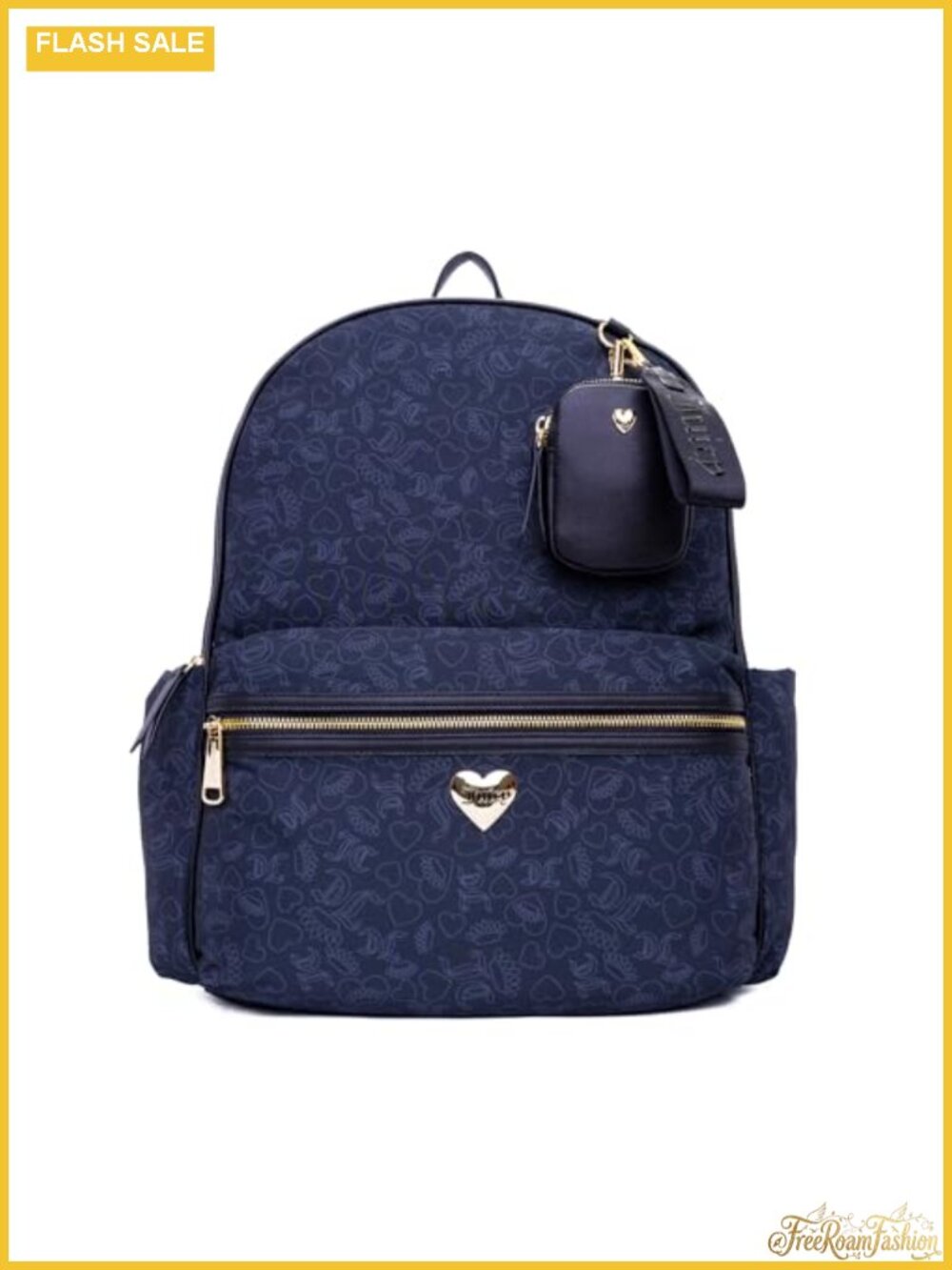 Juicy Couture Class Act Backpack, Polyurethane Daypack, Travel & Office Bookbag